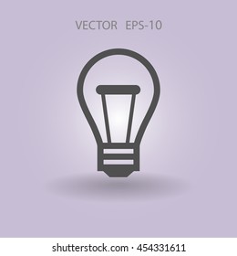 Icono plano de la idea