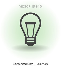 Flat icon of idea