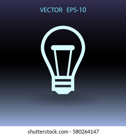 Flat icon of idea. vector illustration