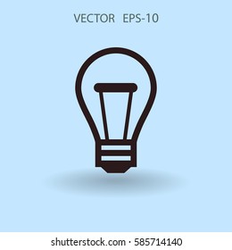 Flat icon of idea. vector illustration