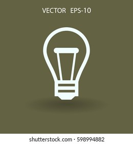 Flat icon of idea. vector illustration