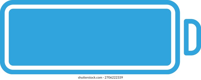 Flat icon illustration of a battery mark