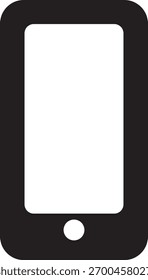 Flat icon illustration of mobile phone