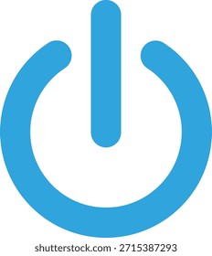 Ilustración plana del icono de un Botón encendido apagado
