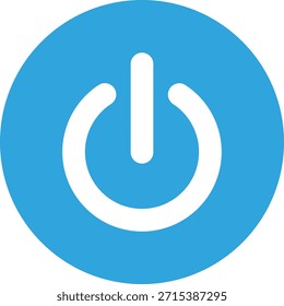Ilustración plana del icono de un Botón encendido apagado