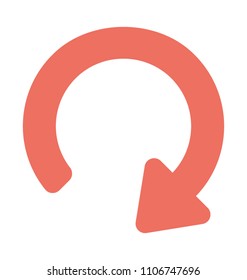 
Flat icon Image of redo arrow, web ui button
