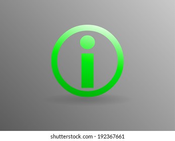 Flat icon of info