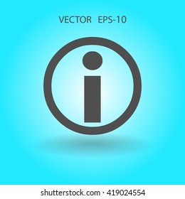 Flaches Informationssymbol