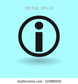 Flat icon of info. vector illustration