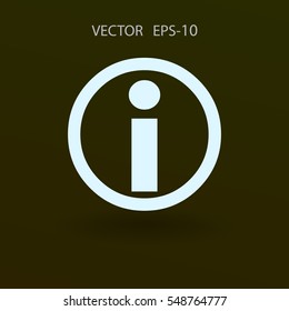 Flat icon of info. vector illustration
