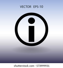 Flat icon of info. vector illustration