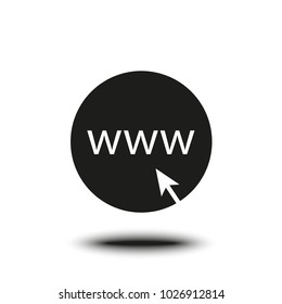 Flat icon internet