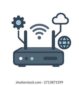 Flat icon for internet of Things (loT) gateway