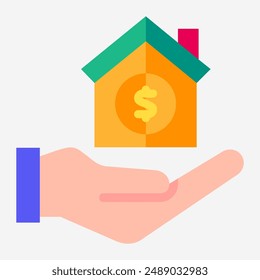 flat icon  for investment, finance, business, financial, success, growth, money, economy, profit, graph