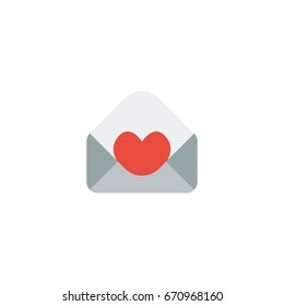 Flat Icon Invitation Element. Vector Illustration Of Flat Icon Card Isolated On Clean Background. Can Be Used As Card, Invitation And Letter Symbols.