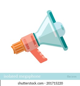 flat icon isolated megaphone or loudspeaker