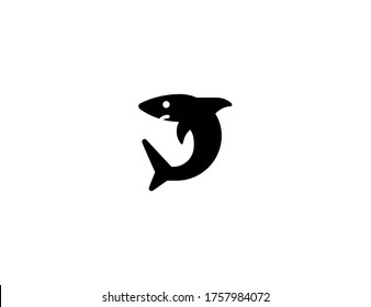 Shark vector flat icon. Isolated shark illustration 
