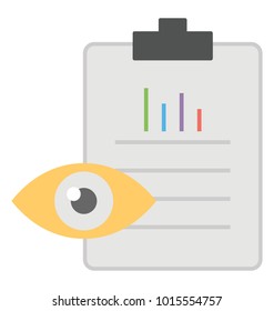 
Flat icon job evaluation, performance review
