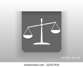 Flat  icon of Justice