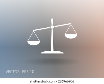 Flat  icon of Justice