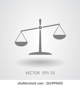 Icono plano de la justicia