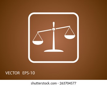 Flat  icon of Justice