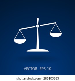 Icono plano de la justicia