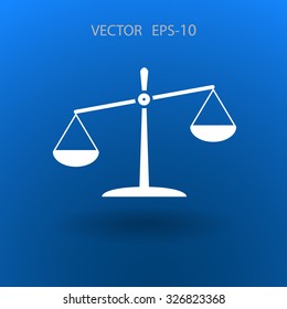 Icono plano de la justicia
