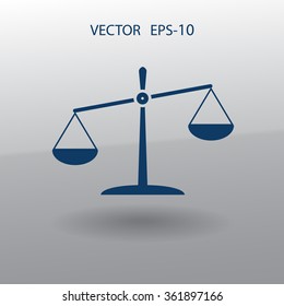 Flat  icon of Justice