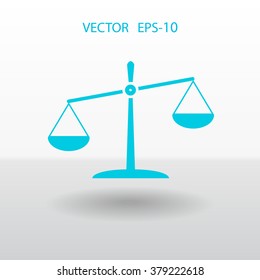 Icono plano de la justicia