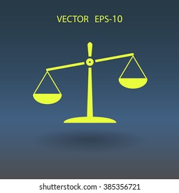 Flat  icon of Justice