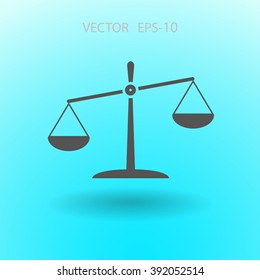 Flat  icon of Justice
