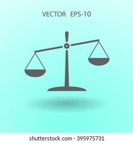 Icono plano de la justicia