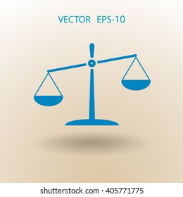 Flat  icon of Justice