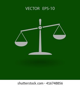 Icono plano de la justicia