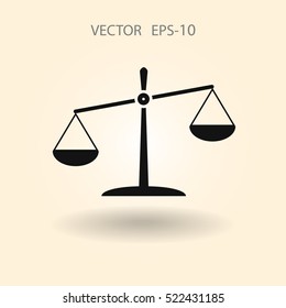 Icono plano de la justicia