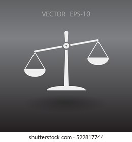 Icono plano de la justicia