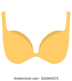 
A flat icon of a ladies undergarments. 
