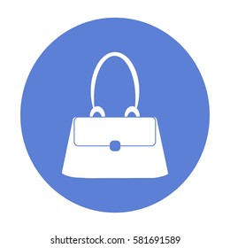 Icono plano. Bolso de la dama
