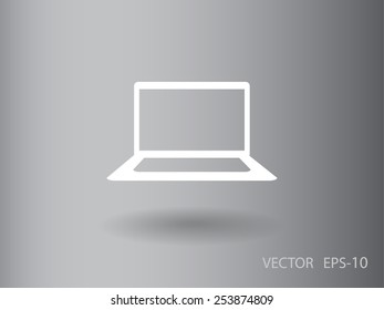 Flachbild-Symbol für Notebook