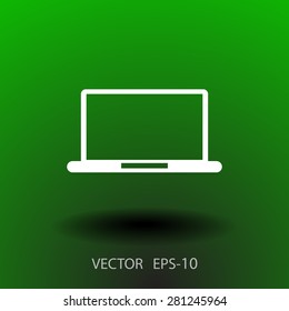 Flachbild-Symbol für Notebook