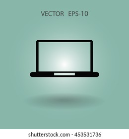 Flachbild-Symbol für Notebook