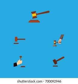 Flat Icon Lawyer Set Of Justice, Defense, Crime And Other Vector Objects. Also Includes Legal, Justice, Crime Elements.