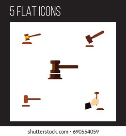 Flat Icon Lawyer Set Of Law, Defense, Justice And Other Vector Objects. Also Includes Justice, Legal, Court Elements.