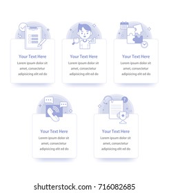 flat icon layout