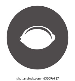 Flat icon. Lemon.