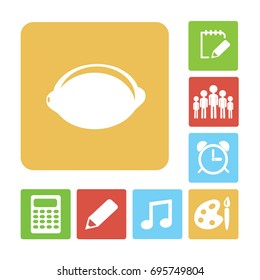Flat icon. Lemon.