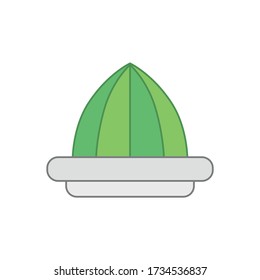 Flat icon lemon squeezer isolated on white background. Vector illustration.