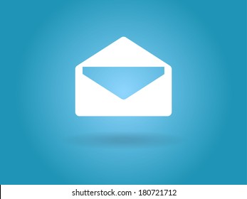 Flaches Symbol für Buchstaben