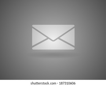 Icono plano de la letra